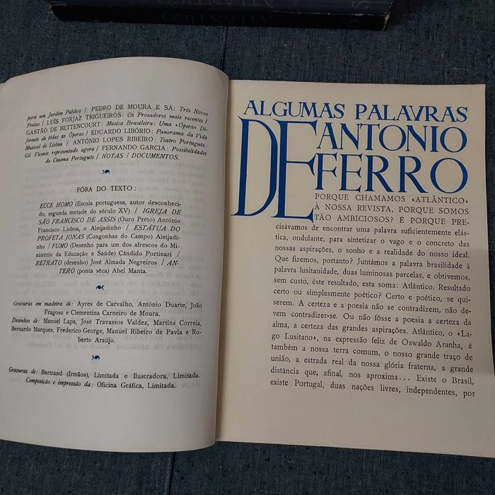 António Ferro-Atlântico,revista Luso-Brasileira-1942/1945