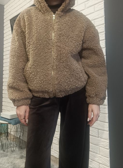 Куртка шубка шуба з еко хутра тедді Sinsay