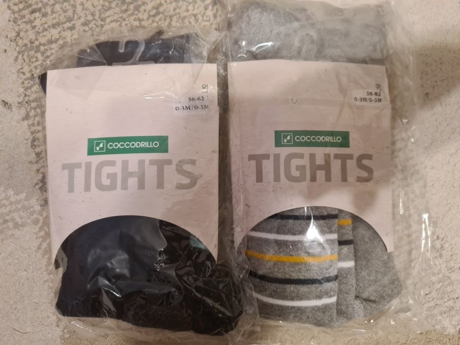 2 pary grubych rajstop Coccodrillo 56-62 cm