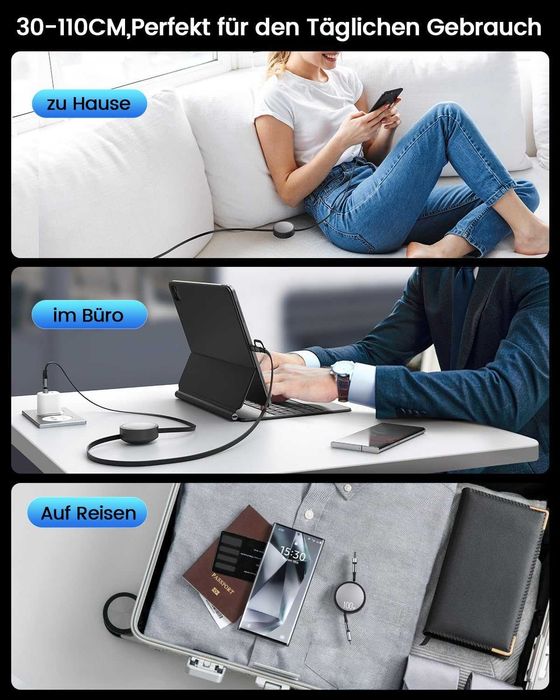 CAFELE BD 100W 4 w 1 rozwijany kabel do ładowania