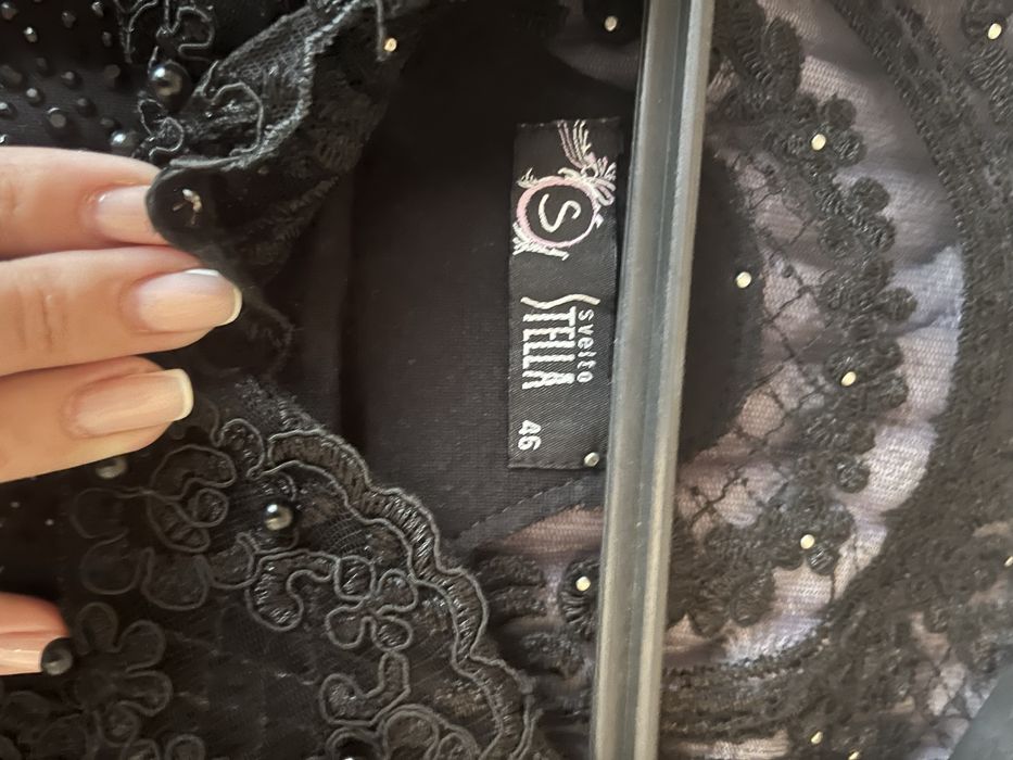 Платье черное б/у