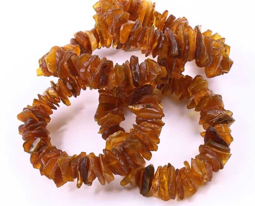 Piękna bransoletka z naturalnego bursztynu