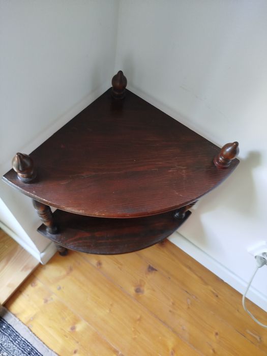 Etażerka narożna vintage