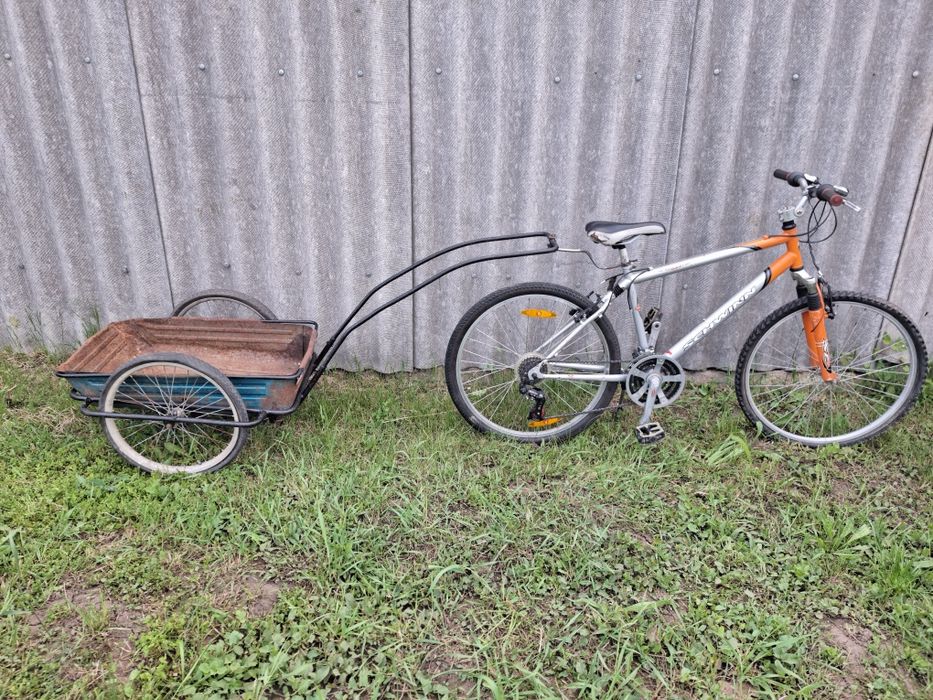 Велосипед горный, с прицепом schwinn америка