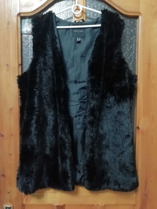 Полушубок штучний, жилет New Look