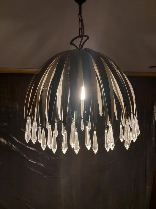 Lampa wisząca z kryształkami