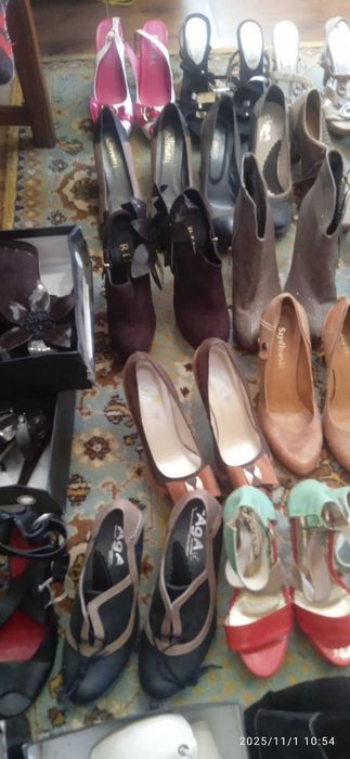 Жіноче взуття оптом. 80 пар. Нове з Польщі. Високий каблук.
