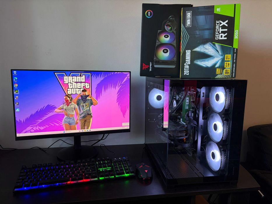 Pc/Gaming i7-9700KF/RTX 3050 8Gb / 32Gb Ram/WaterCooler/Completo