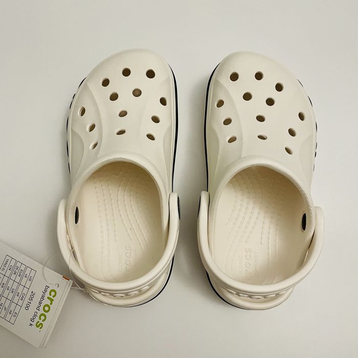 Крокcи дитячі Білі Crocs baya band c8-j3