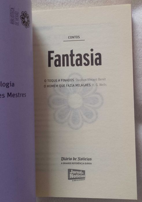 Contos de Fantasia, Stephen Vincent Benét, H. G. Wells