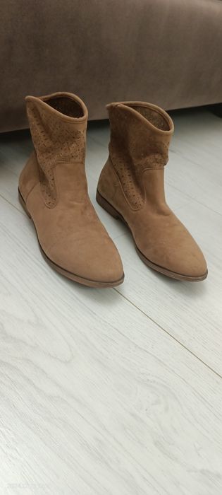 Ботинки женские ЭКО замша