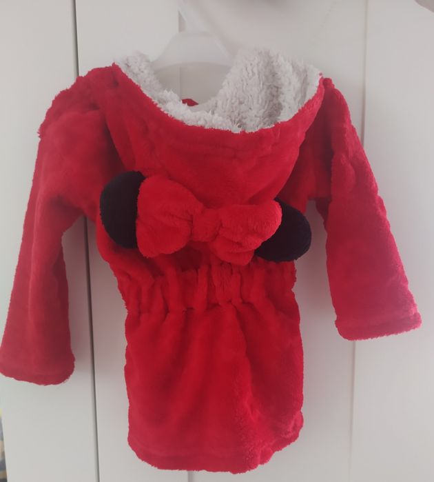 Cieplutki szlafrok Myszka Minnie Primark 74 80