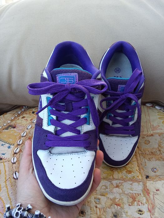 Ténis estilo air force roxos basket streetwear