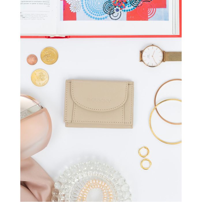 mały portfel damski ze skóry naturalnej - rovicky