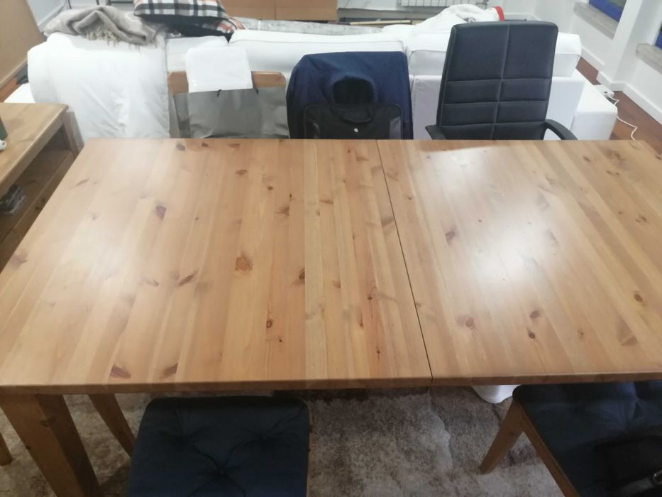 Conjunto de mesa de jantar e 6 cadeiras IKEA