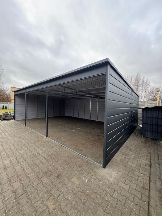 Wiata garażowa 9x6m
