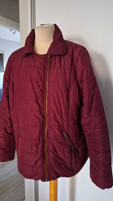 kurtka w roz 50/52 biust 130 cm burgundowym kolorze