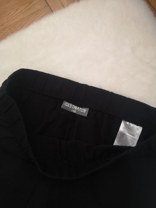 Czarne bawełniane legginsy