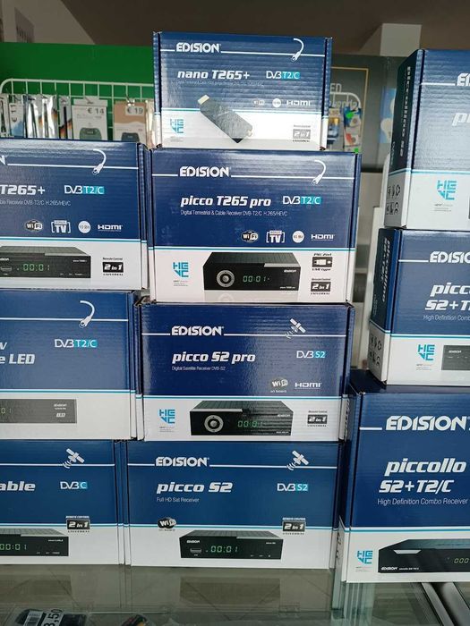 Recetores de satélite/cabo/tdt/combo Edision