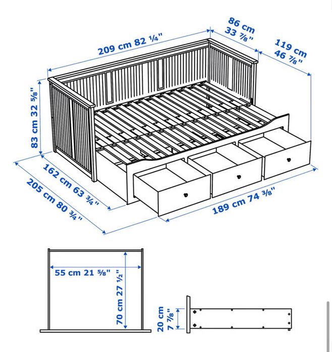 Cama de solteiro/casal