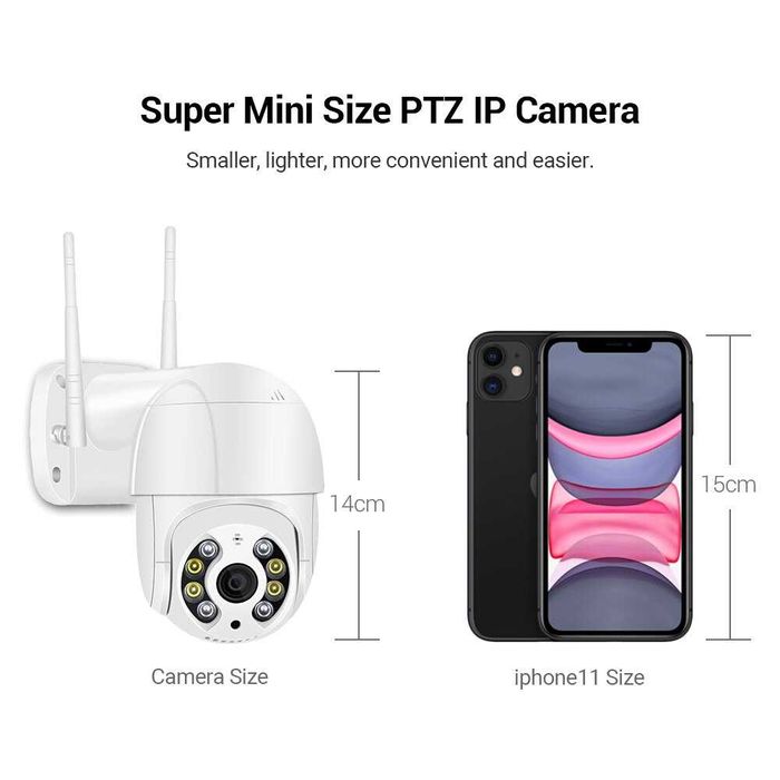 Camara Vigilância WIFI * 3MP 1080P * Exterior Rotativa * Auto Tracking