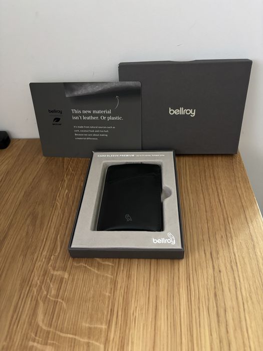 Bellroy Card Sleeve – MIRUM® Edition | Czarny | Nowy