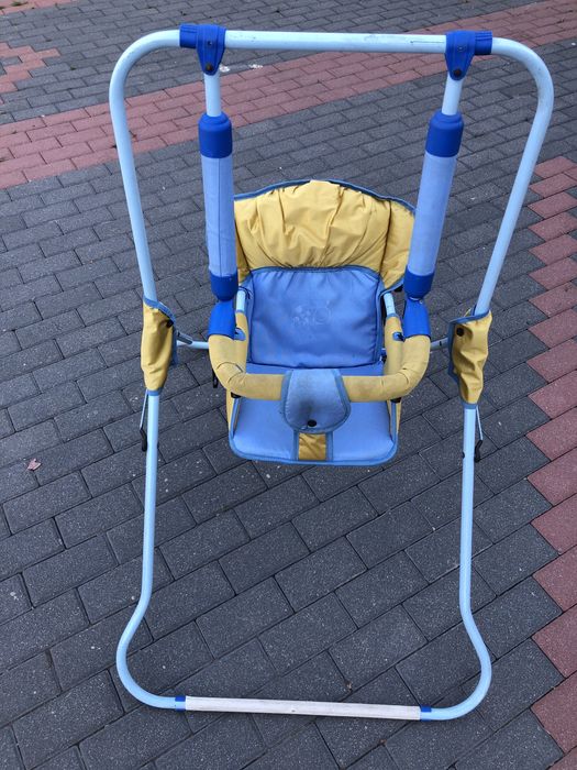 Huśtawka przenośna, dziecięca, zdejmowana rączka