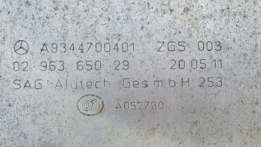 zbiornik paliwa 780 l 650 l mercedes actros mp 3 a9344700401