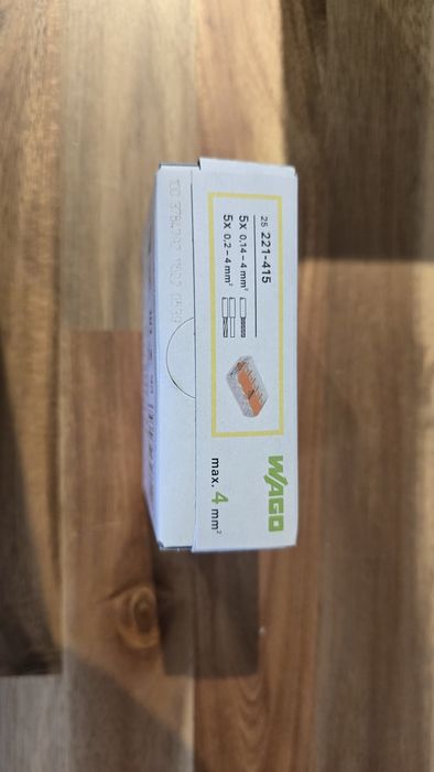 Wago 5xAWG 24-12 CU 221-415  4 szt.