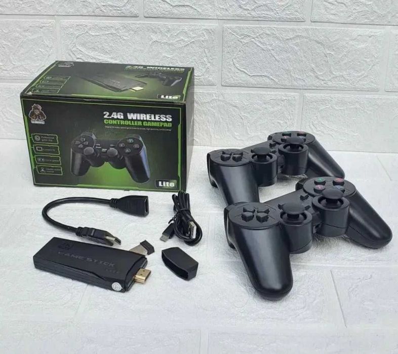 Ігрова приставка Game Stick Lite 4K HD 64 ГБ ретро консоль 2 джойстика