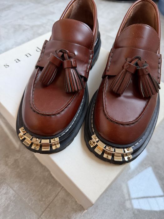 Коричені лофери sandro paris оригінал