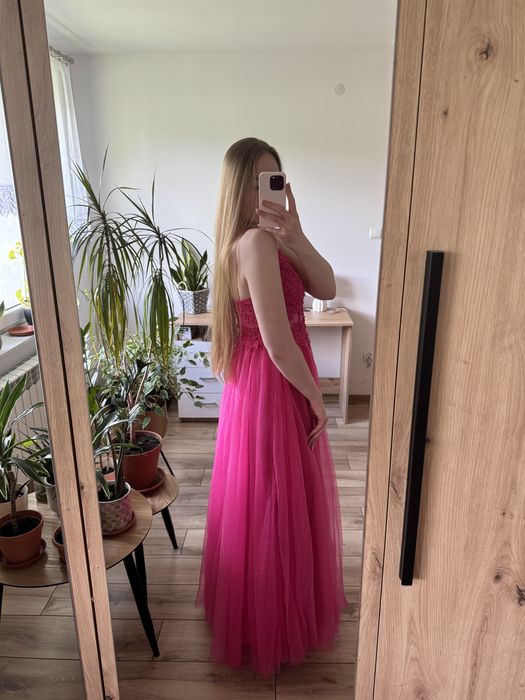 Sukienka różowa BARBIE - na wesele, na studniówkę, na półmetek, na bal