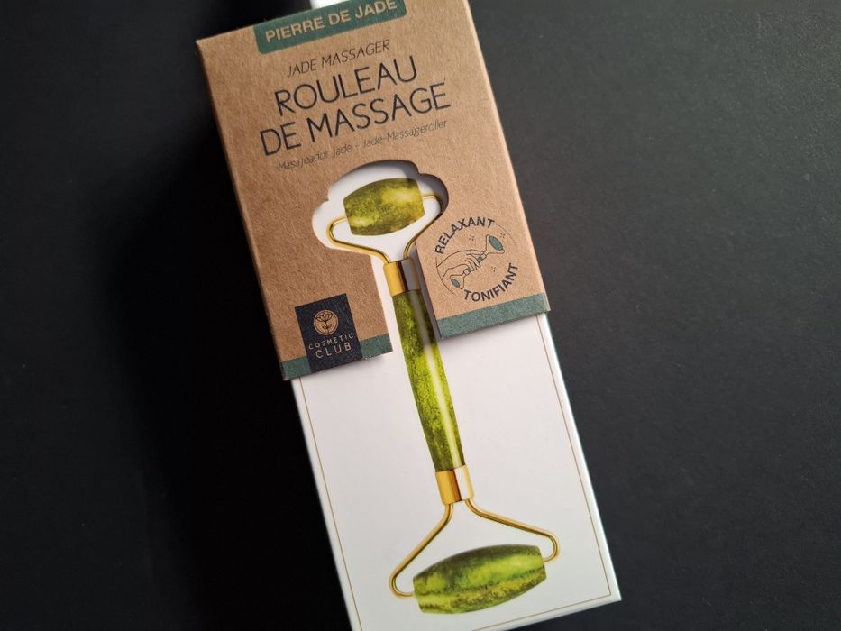 Pedra de jade facial para massagem - roller massajador