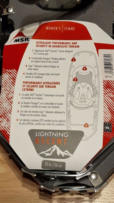 Rakiety śnieżne MSR Lighting Ascent W22 ultra lekkie top jakość