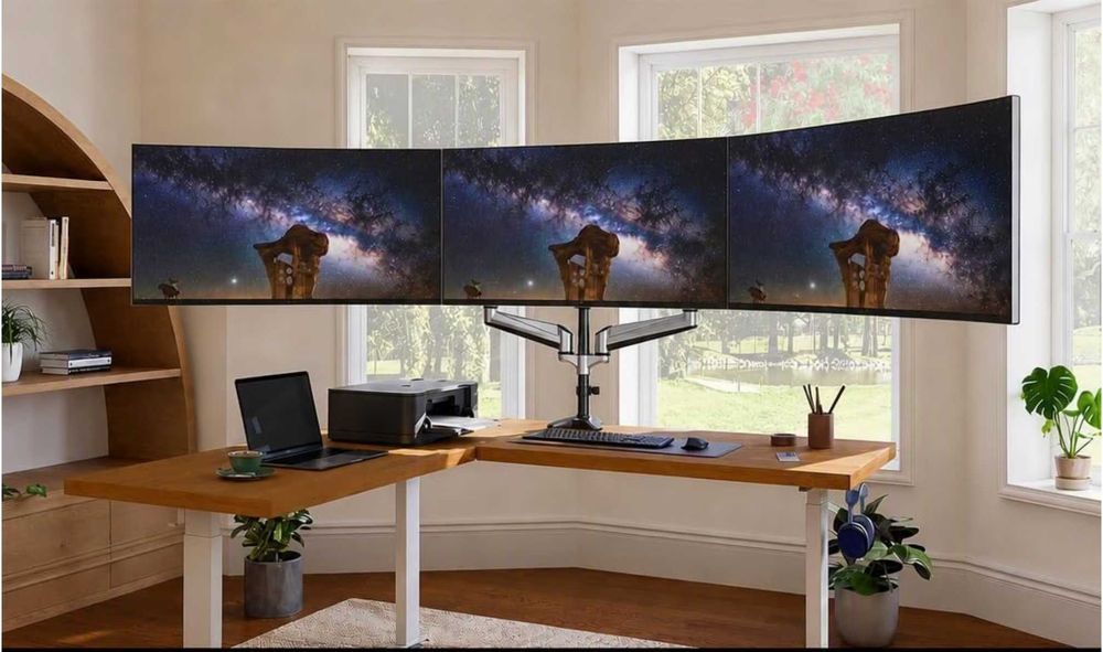 Suporte 3 monitores de 13 a 32 polegadas