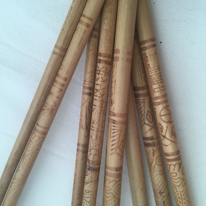 8 Hashi de bambu antigos