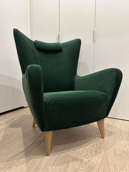 Fotel SITS Elsa butelkowa zieleń