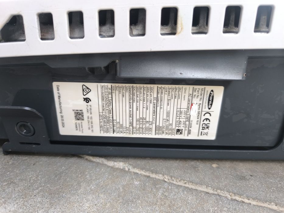 Inversor híbrido Fronius 10kW trifásico Gen24