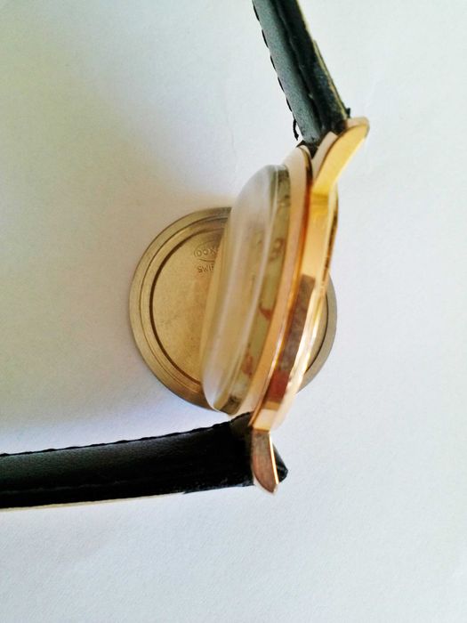 Zegarek Doxa 21 jewels złocona 18K sprawna sr;34mm,piękna