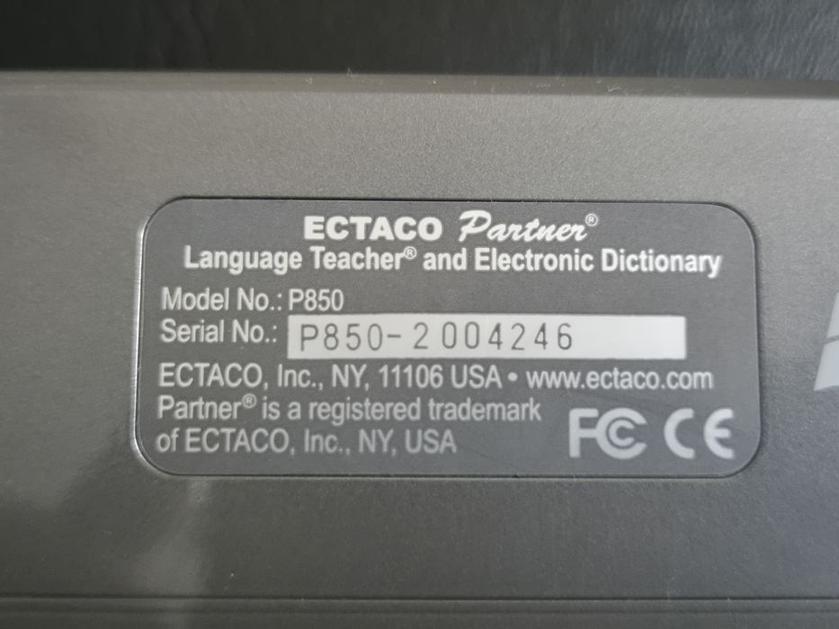 translator tłumacz elektroniczny ECTACO Partner P850 tłumacz słownik