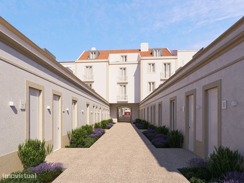 Apartamento com vista num condomínio com Jardim e piscina Arroios