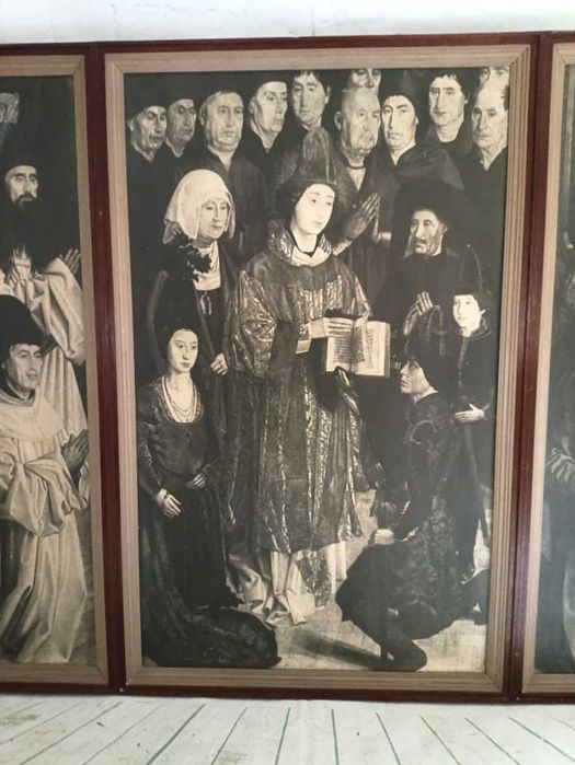 Reprodução enorme painel de São Vicente 171x129cm