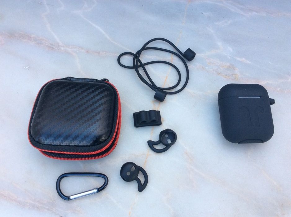 Apple airpods 1st 2nd gen bolsa case ears fio