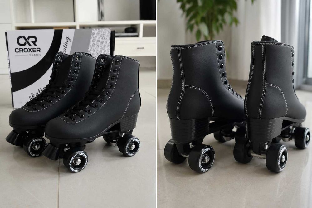 WYPRZEDAŻ !!! 99 ZŁWrotki CROXER Skates - czarne - klasyczne retro