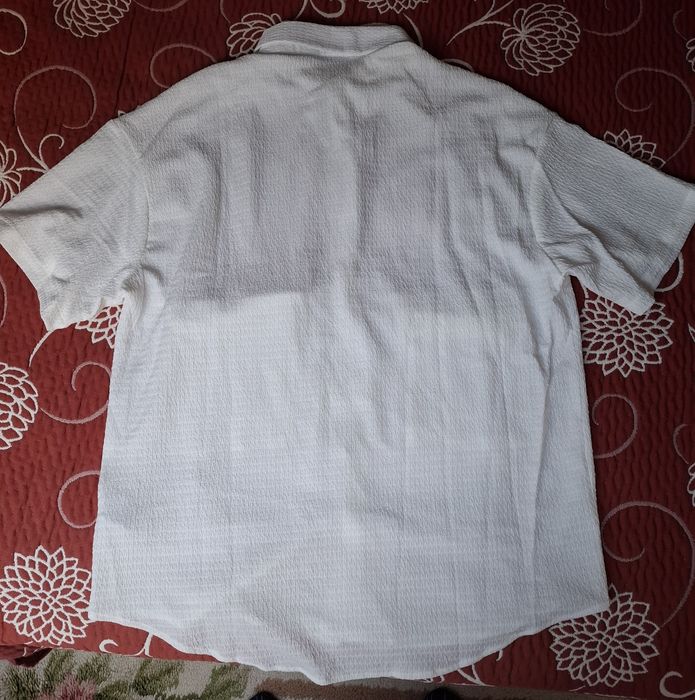 SHEIN Camisa Resort Branca Homem M Verão Casual Praia