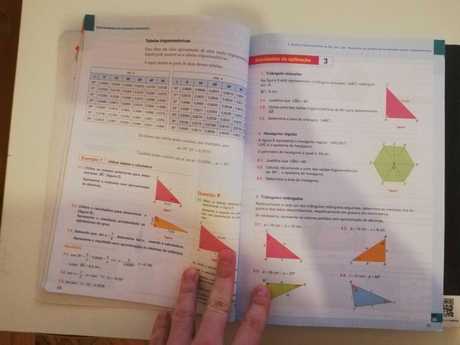 Matemática - 9.º Ano (parte 2 e 3) + Caderno de fichas