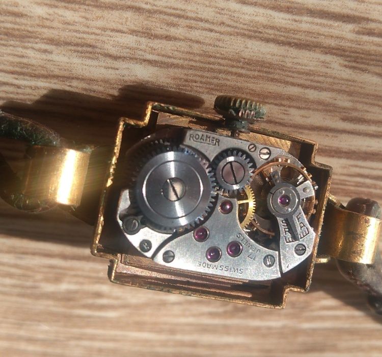 Vintage stary zegarek mechaniczny Roamer lata 50, damka