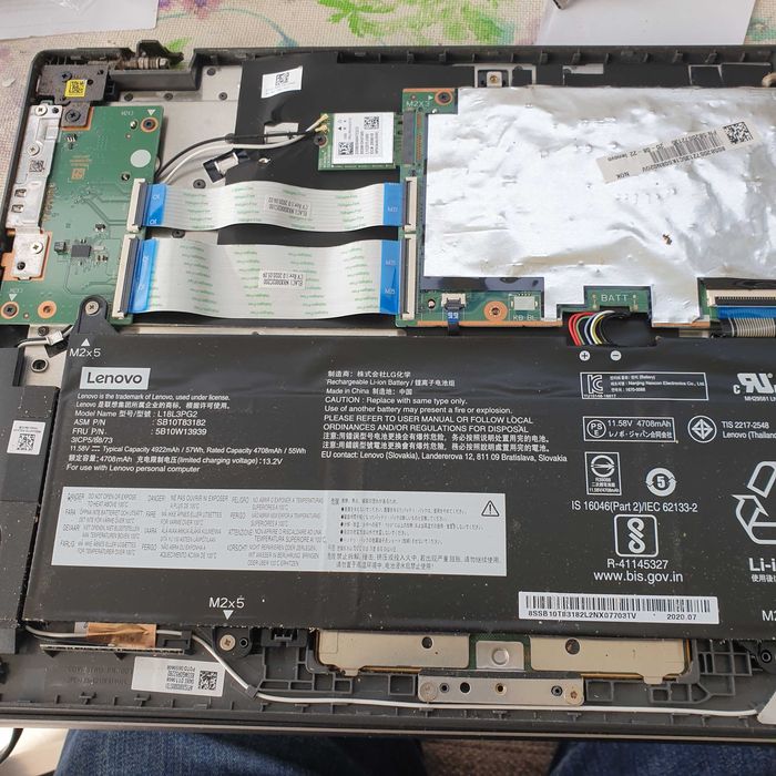 motherboard lenovo chromebook S345-14AST testada sem anomalia