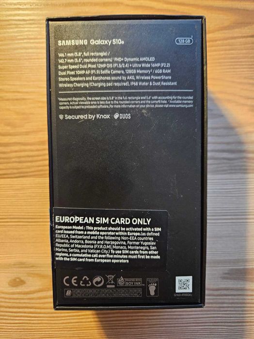 Samsung Galaxy S10e SM-G970F/DS