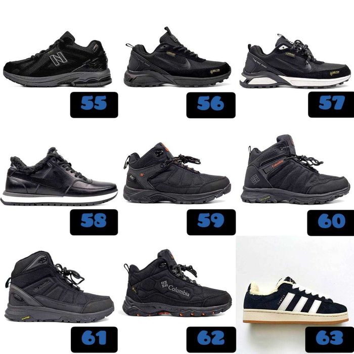 ‼️Кросівки на хутрі різних моделей на ЗИМУ | Унісекс | Розміри 36 - 46